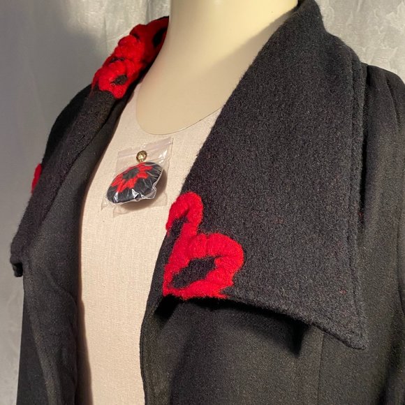 BOO RADLEY GORGEOUS LONG BLK VEST (SZ SMALL) (BNWT) - Picture 9 of 13